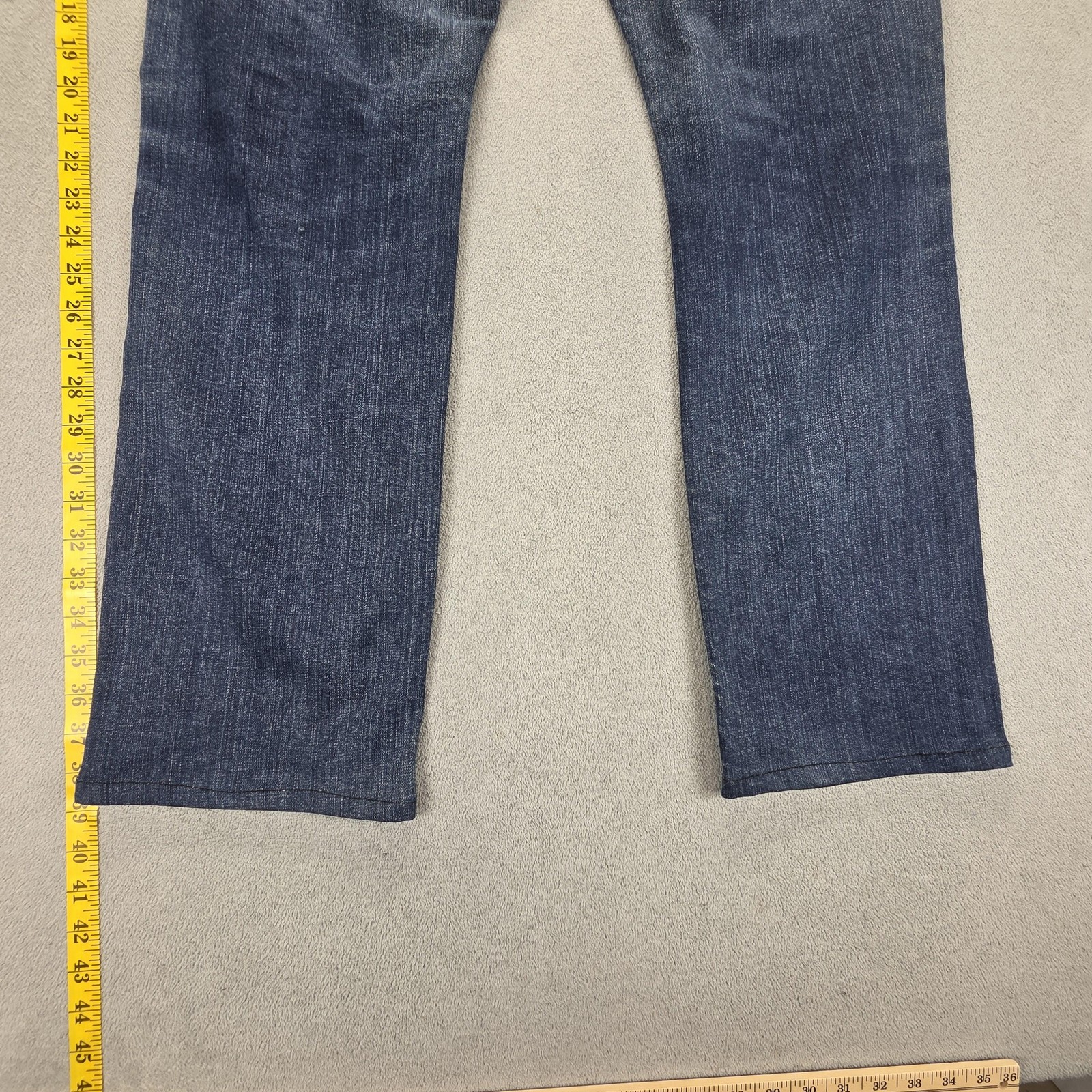 Diesel Jeans Mens 33×32 Blue Larkee Regular Straight Stretch Altered Hem 008B2