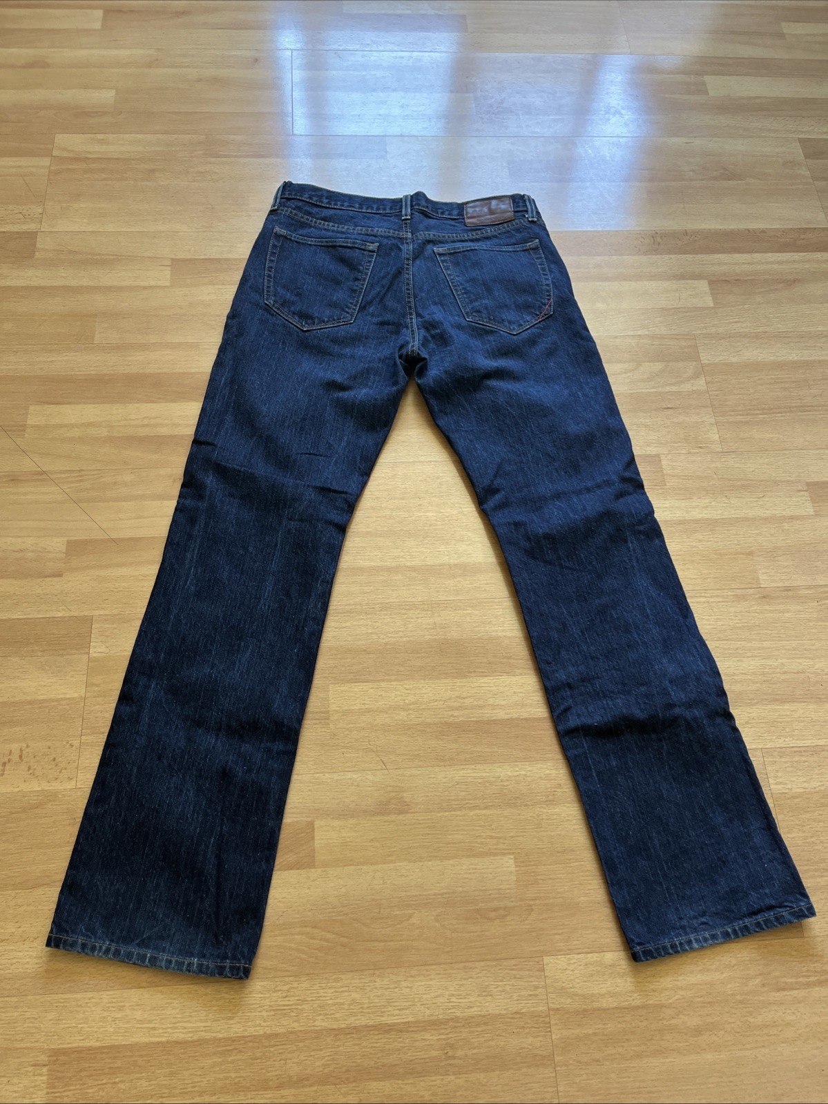 Banana Republic 90s Straight Fit Jean Mens 31×32* Blue Dark Washwell Hemp Indigo