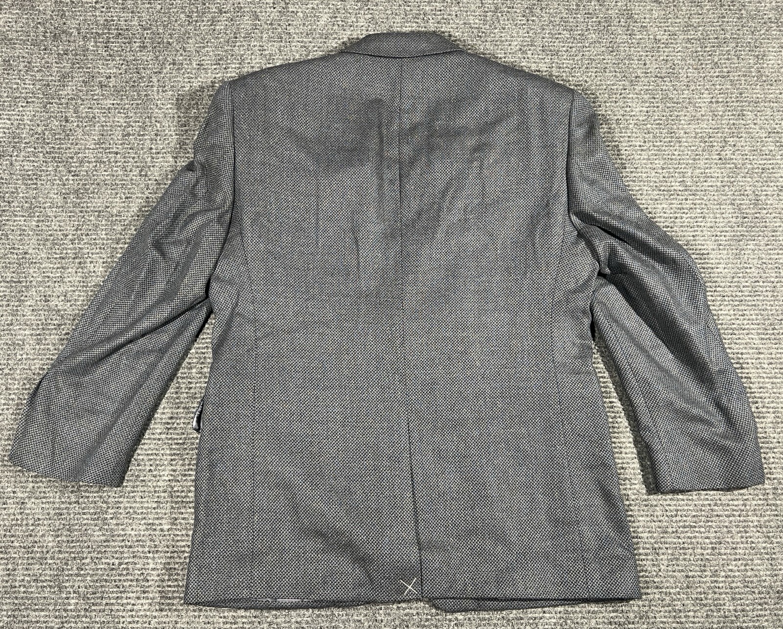 Jos. A. Bank Gray Tweed Silk Wool Blazer 42S Regular Fit 2-Button Notch