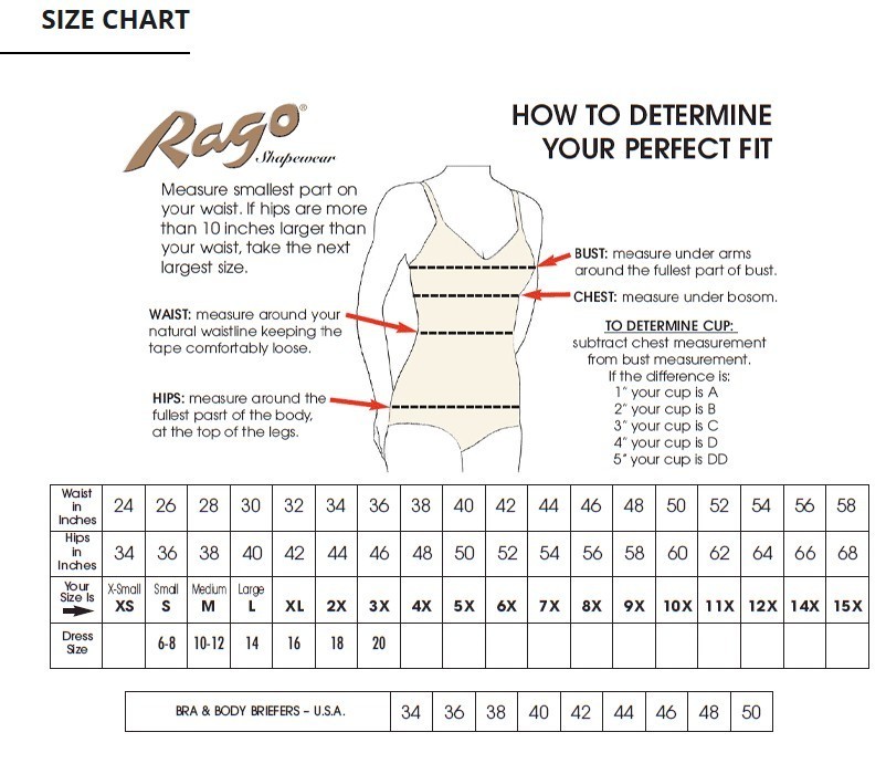 Rago Open Bottom Girdle Firm Shaping Style 1361
