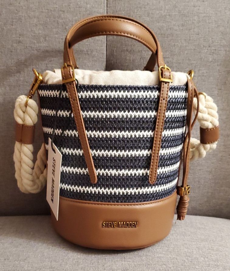 Steve Madden BFALOR Blue/Multi Color Women’s Handbag Brand New