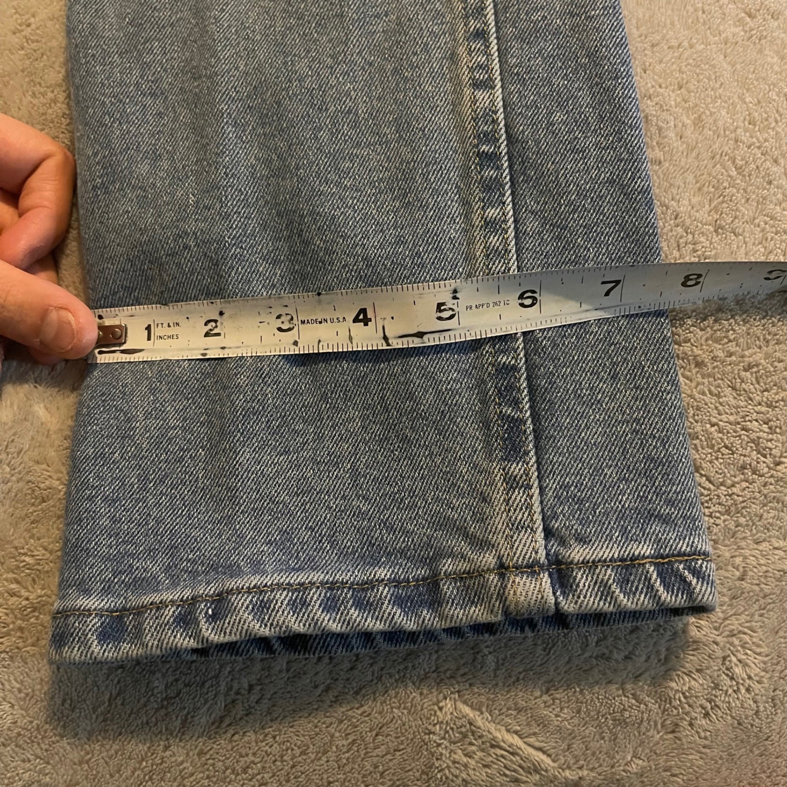 Wrangler Jeans Mens 29×30 Blue Light Wash Straight Leg Streetwear Western Y2K