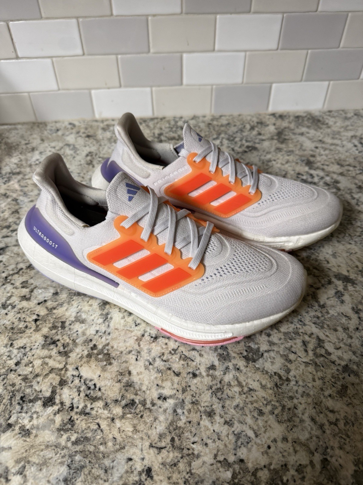 Adidas Ultraboost Light – Cloud White / Solar Red / Beam Pink