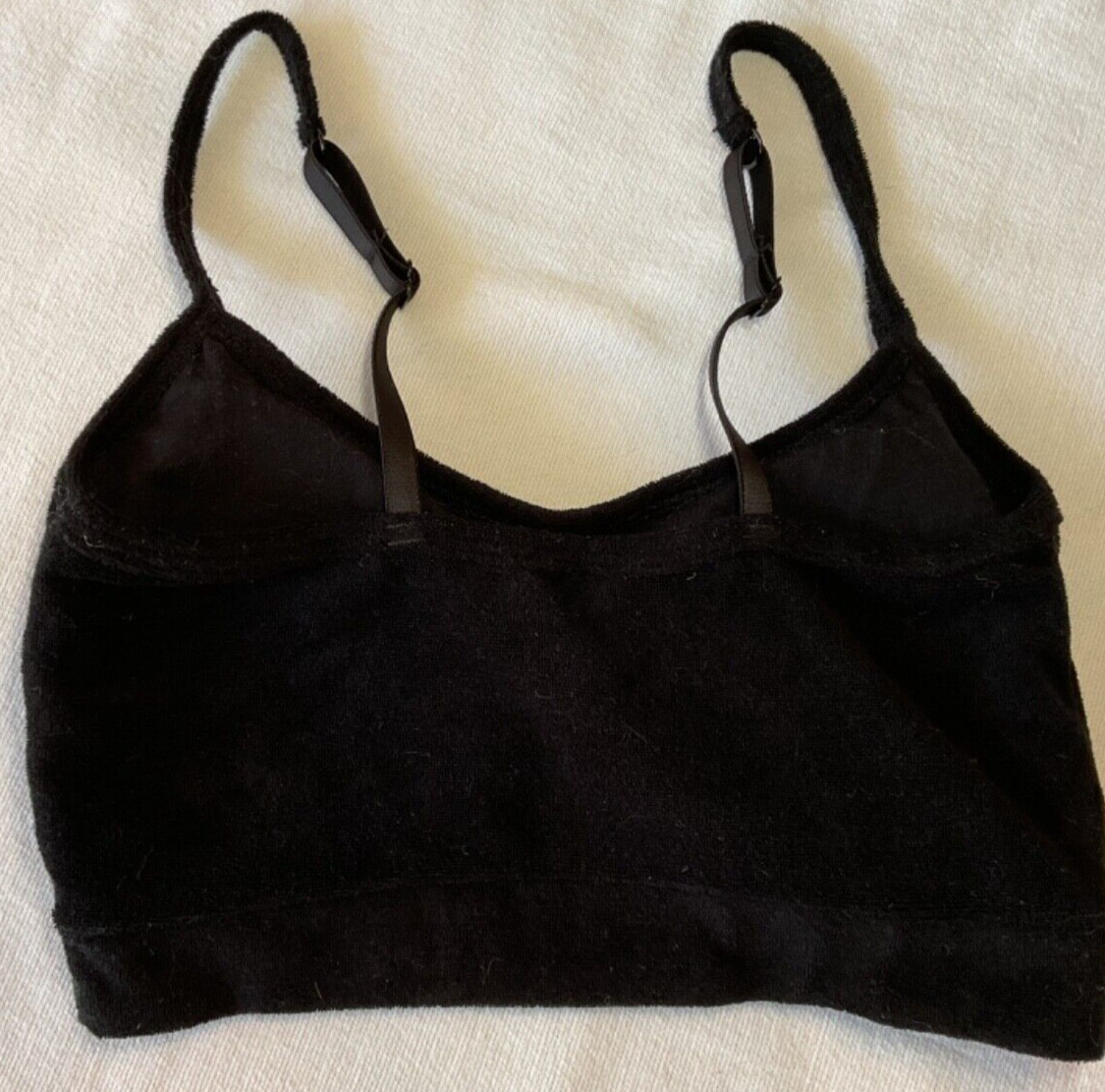 Steve Madden SPORTS BRA BLACK SIZE SMALL 80% COTTON 20% SPANDEX NEW