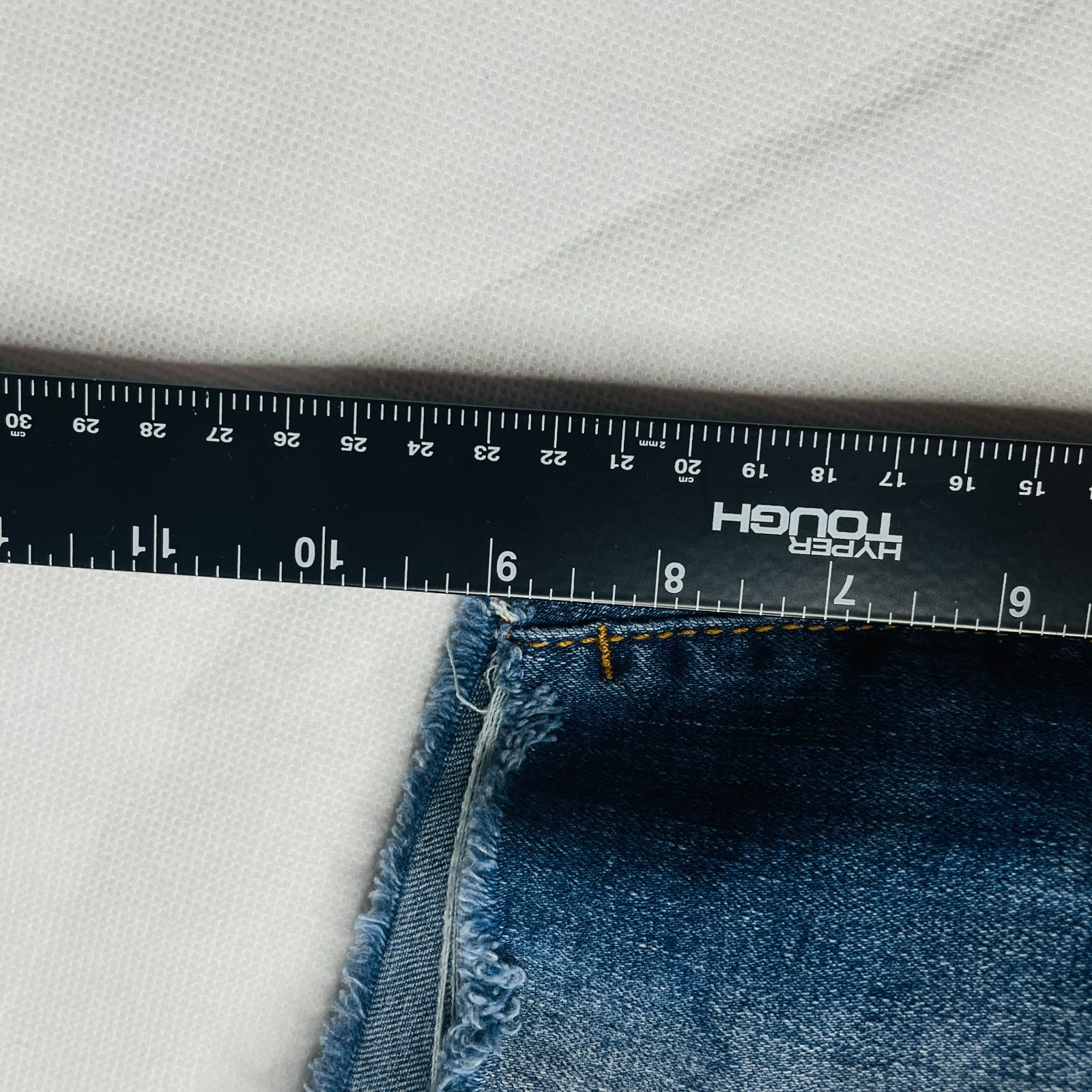 Nova Men Fashion Nova Shorts Mens 36 Medium Wash Distressed Shredded Streetwear