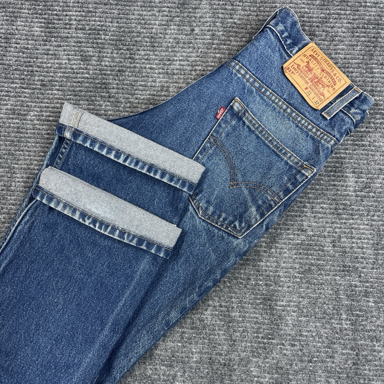 Vintage 517 Levi’s Men’s 32×32 Red Tab Bootcut Jeans Western vtg