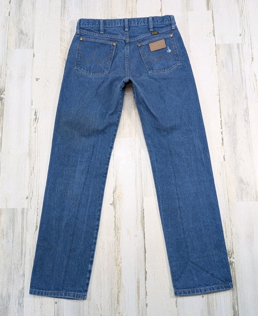 Vintage Wrangler Jeans Mens Fits 30×31 Cowboy Cut 13MWZ USA Made (Tag 32×34)