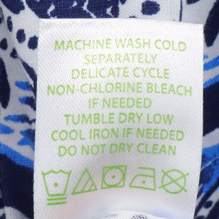 Lilly Pulitzer Mermaid Tail Sheath Dress Blue White Pima Cotton XXS Resort