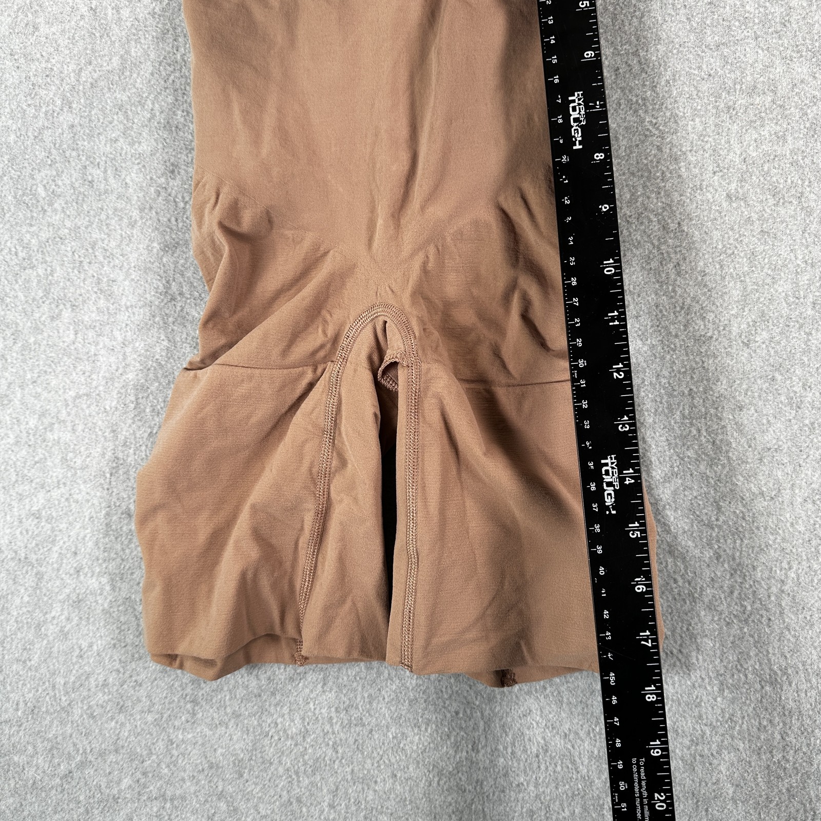 Spanx Shapewear Shorts Womens Large Brown Power Series High Waist Slimming