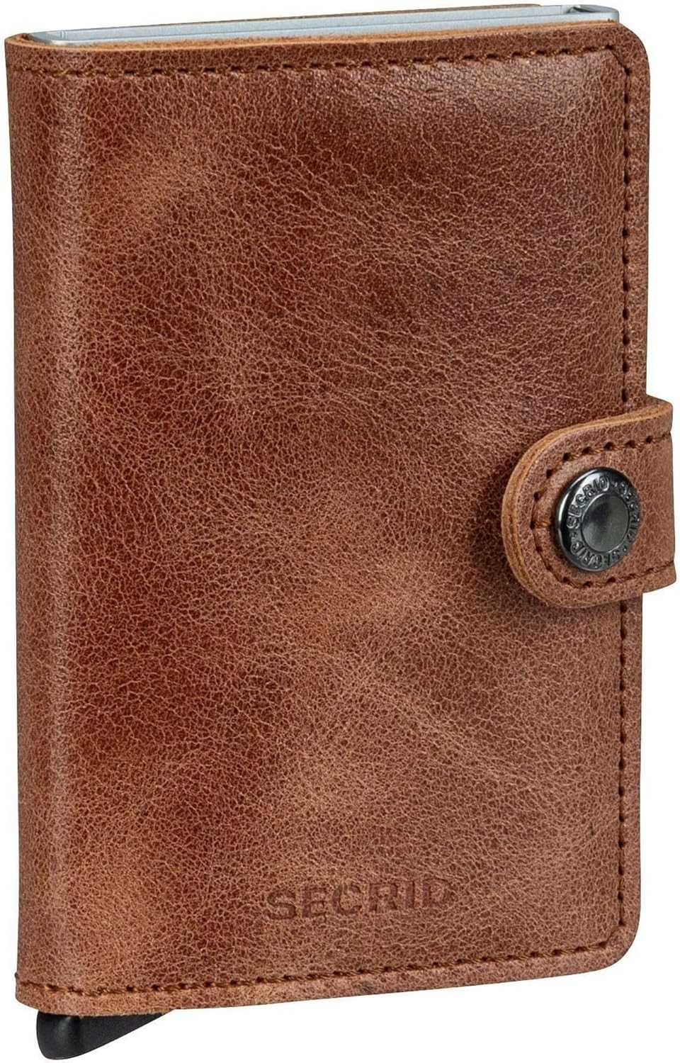 Secrid Mini Wallet Vintage – Brown , Travel Accessory – Card Holder in Envelope