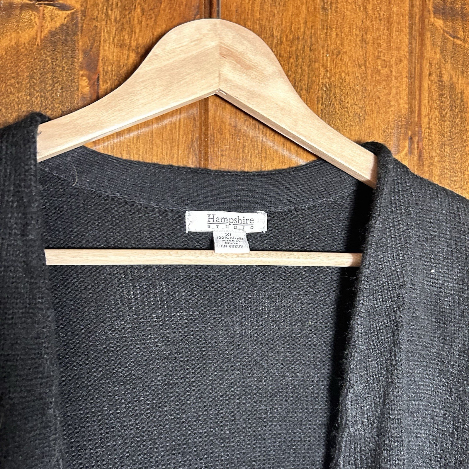 Hampshire Studio Women’s Colorblock Sweater Cardigan Size XL