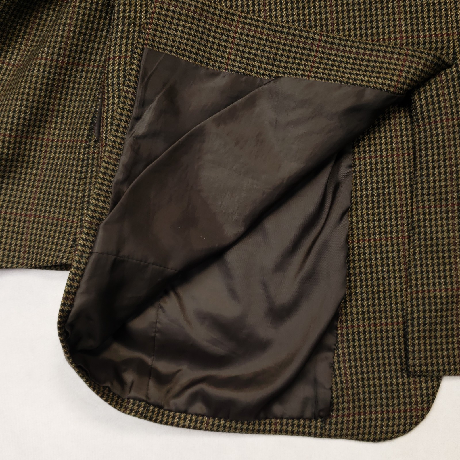 Jos A Bank Sport Coat Mens 43R Wool Houndstooth Two Button Single Vented Blazer