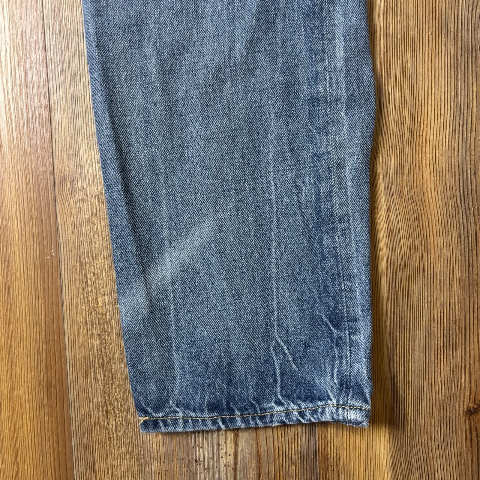 Polo Ralph Lauren Men’s The Sullivan Slim Patchwork Distress Blue Jeans 34×34
