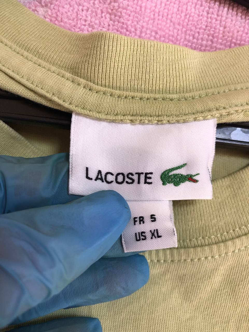 Lacoste T Shirt Short Sleeve Collared Classic XL Crocodile