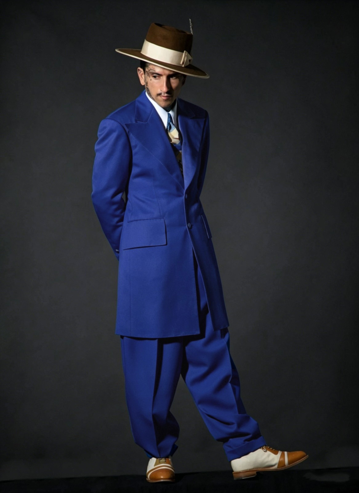 British Men’s Zoot Suit Wedding Groom Tuxedo Evening Party Prom Long Coat Pant