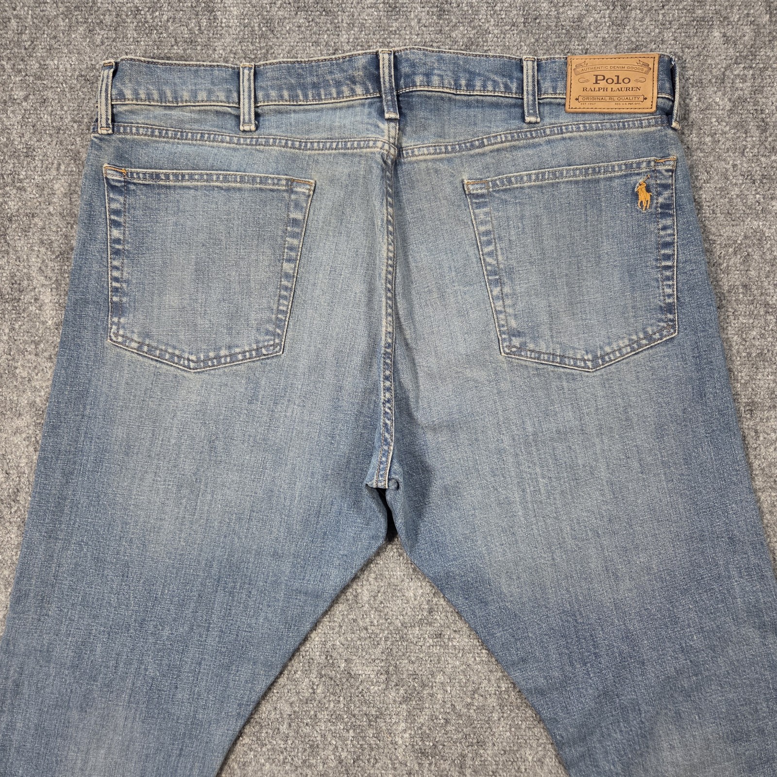 Polo Ralph Lauren Jeans Mens 40×32 The Sullivan Slim Light Blue Stretch Denim