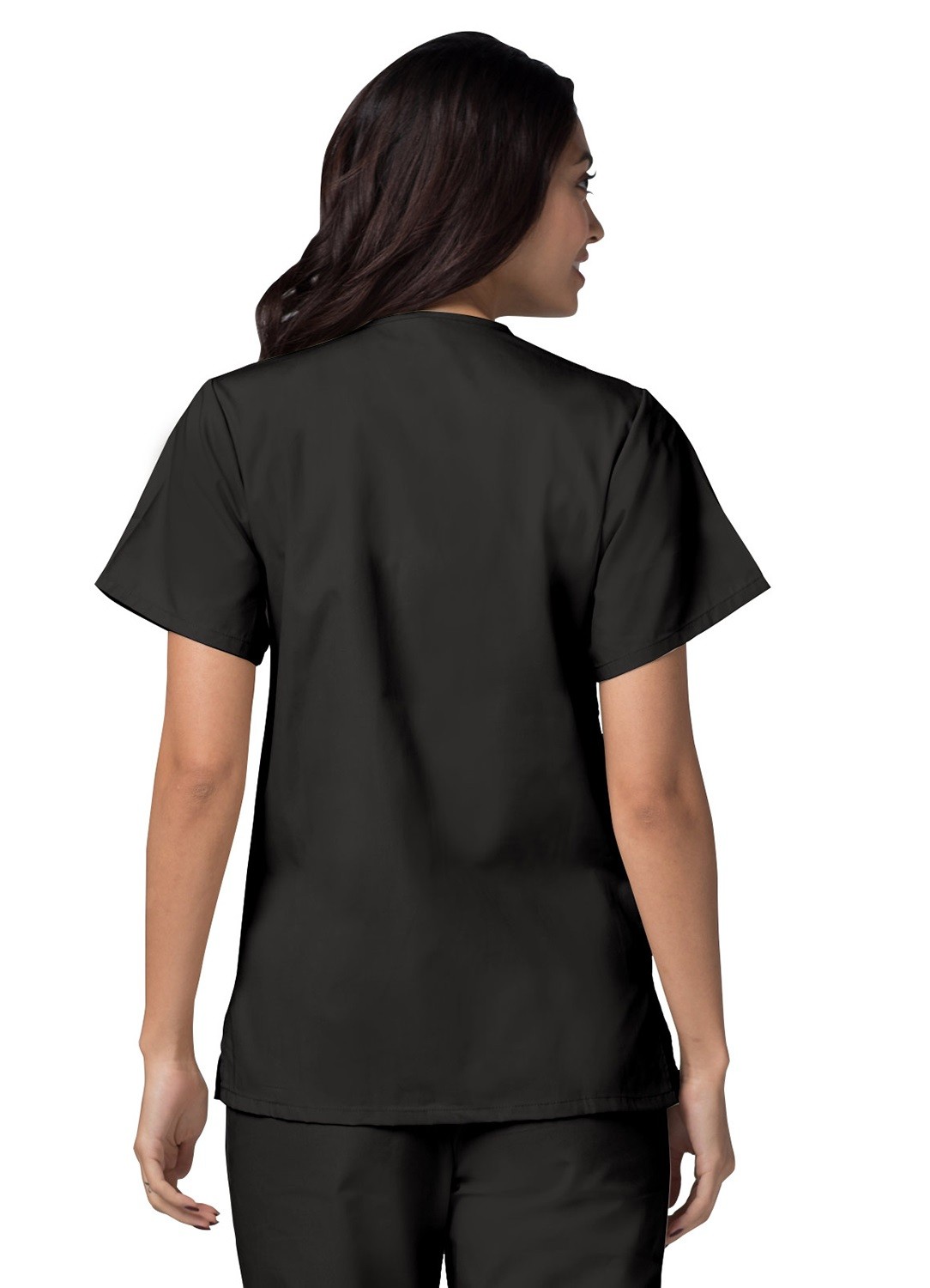 Adar Universal Women’s Scrub Set Snap Front Scrub Top & Multi Pocket Scrub Pants