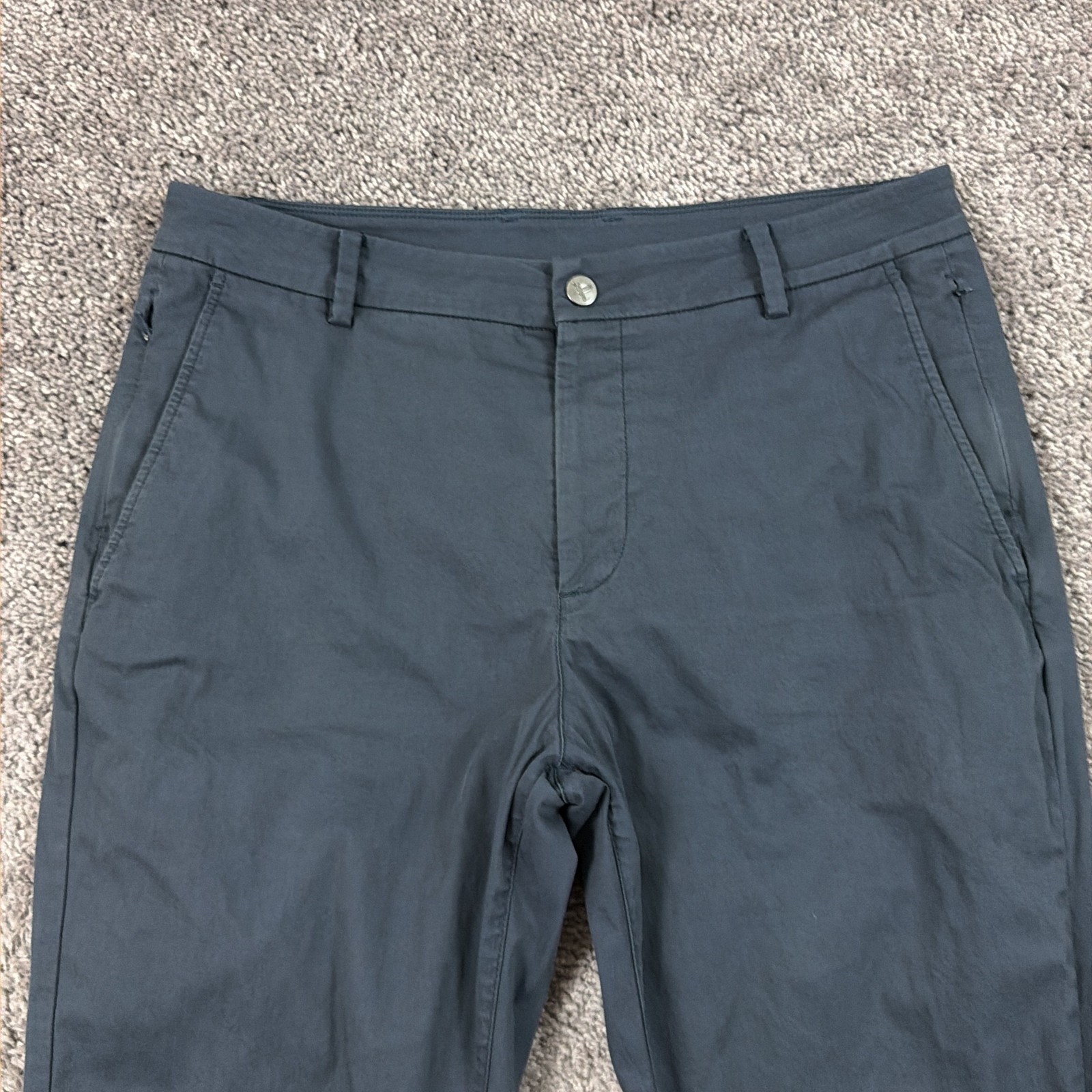 Birddogs Pants Mens 34 (32×29) Gray Tapered Stretch Lightweight Golf Boomstick