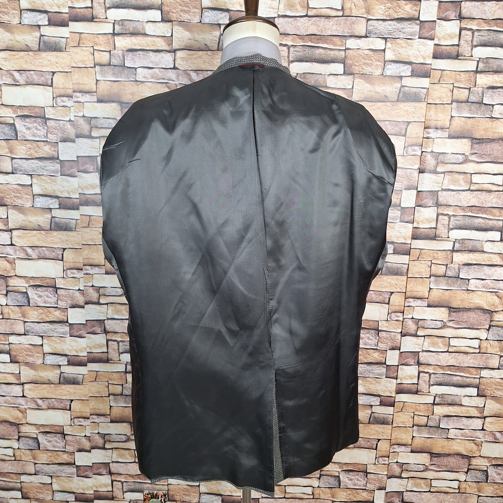 Hart Schaffner Marx Sport Coat Mens 54R Green Gray Check Single Vented