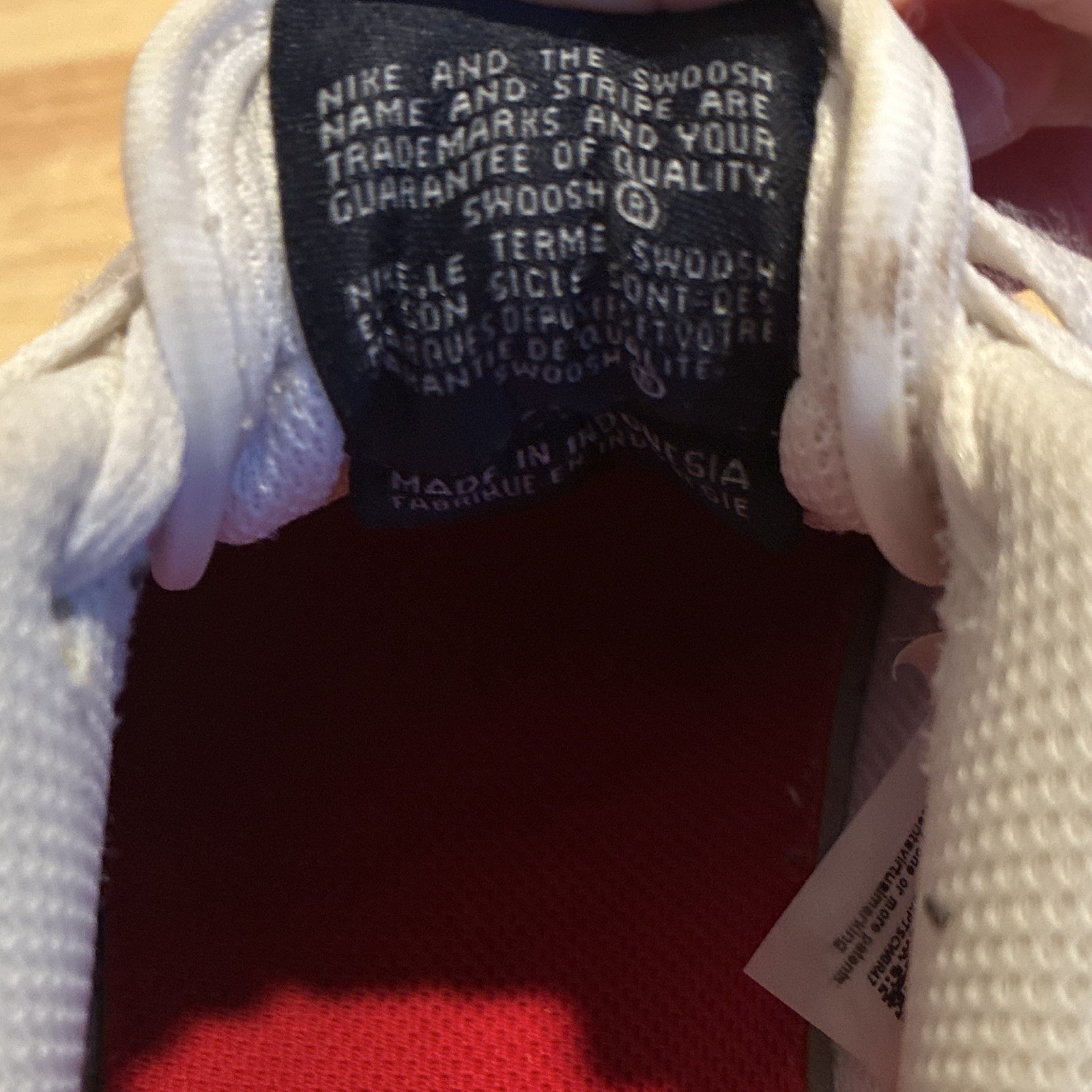 Nike Air Force 1 Low White Black Gum Leather LaceUp Rubber Sole Sneaker (No Box)