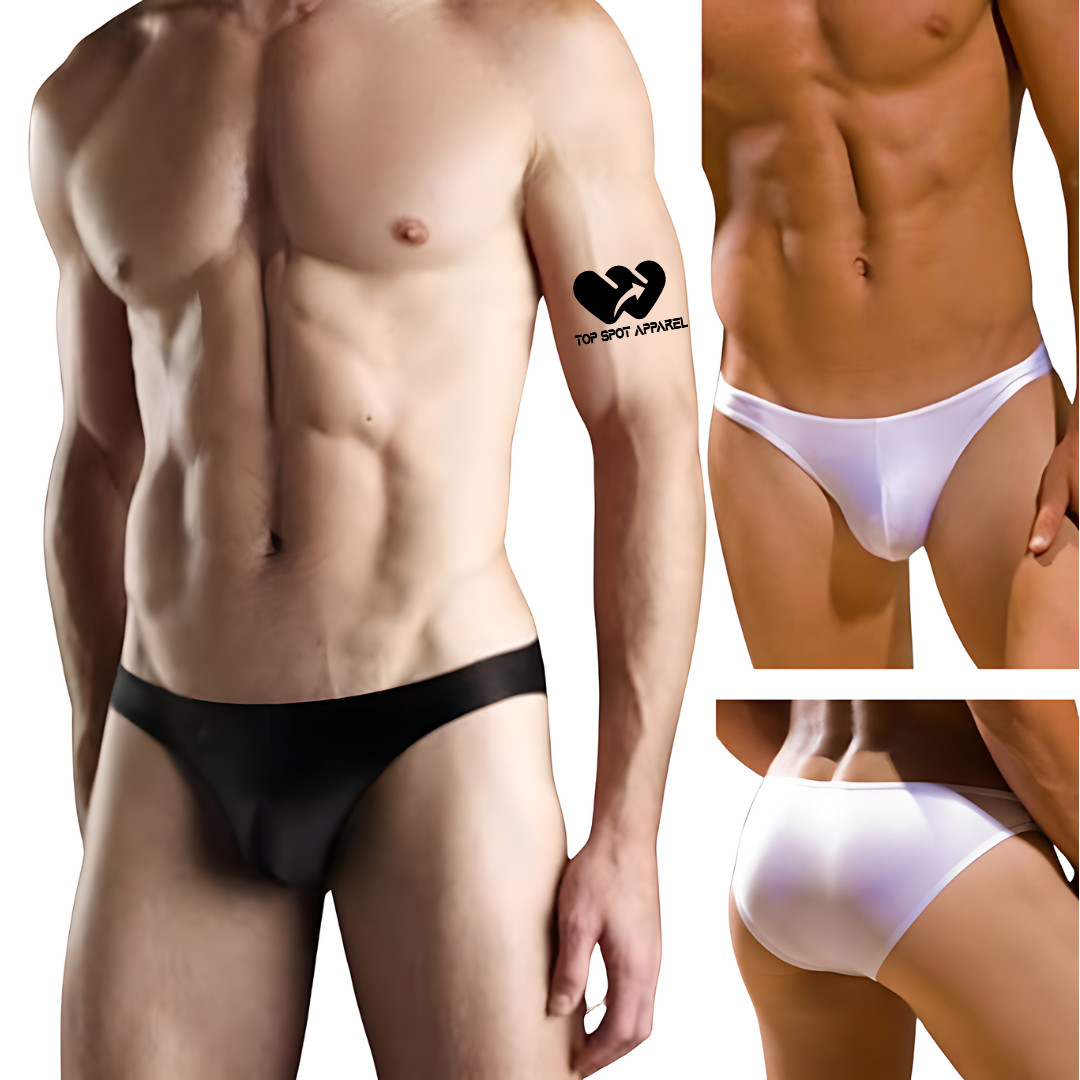 Men’s Underwear Sexy 2 PACKS Bikini Low-rise Micro Briefs Comfortable Underwear