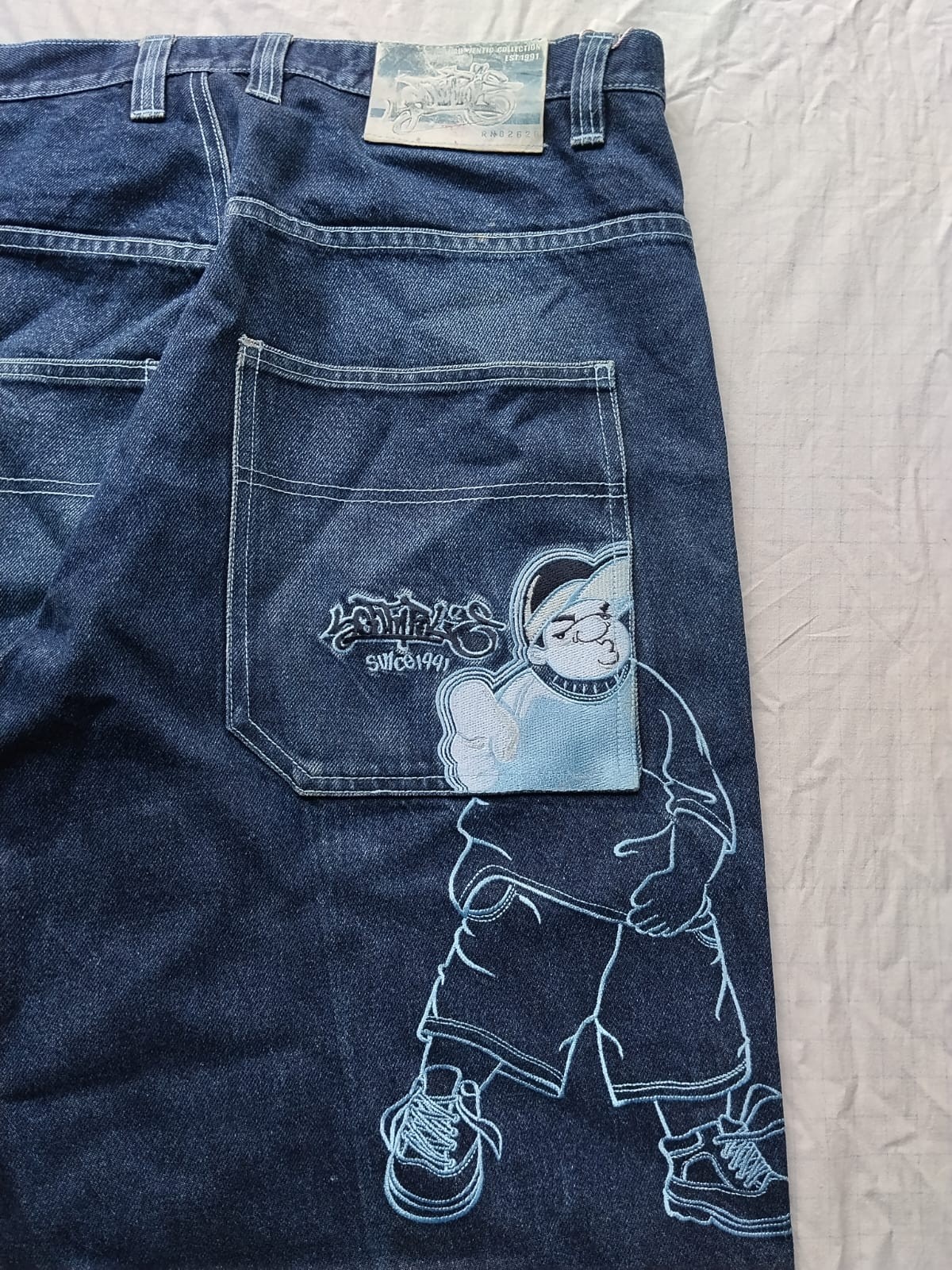 Southpole Bboy W36 Baggy Vintage Jeans Embroidered Rap Rap Skate Grunge Jeans