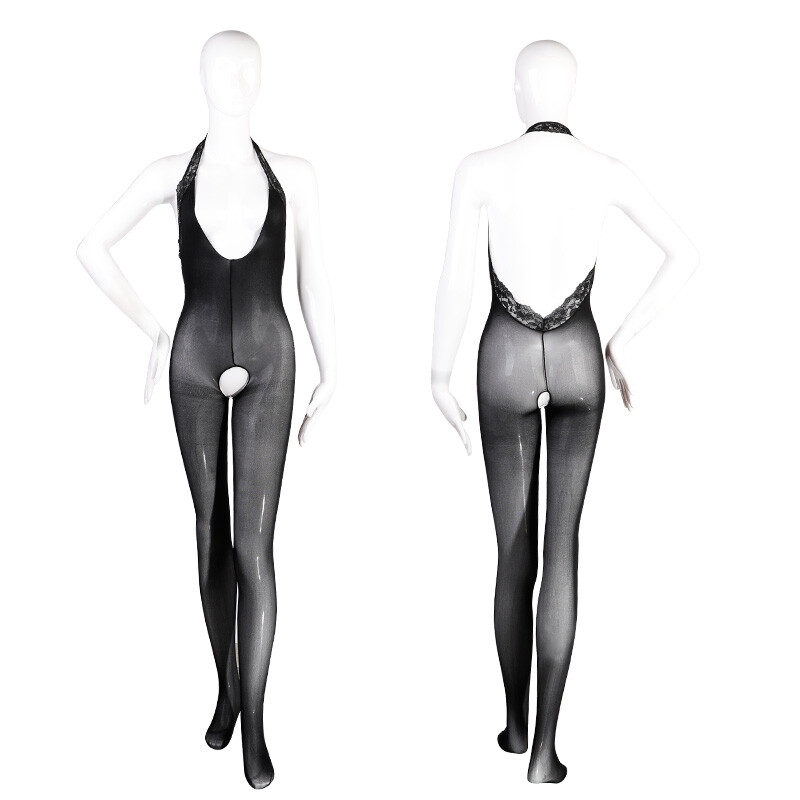 Lingerie Bodysuit Fishnet Crotchless Bodystocking See Through Elegance Sleepwear