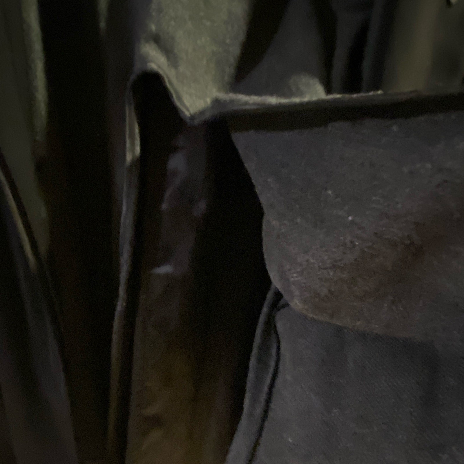 Anne Klein Women’s Black Long Overcoat Full Zip Button Lined Pockets Size 8