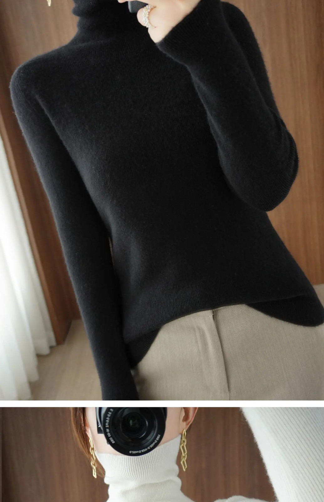 2026 Autumn Winter Turtleneck Sweater Women Thick Warm Soft Female Slim