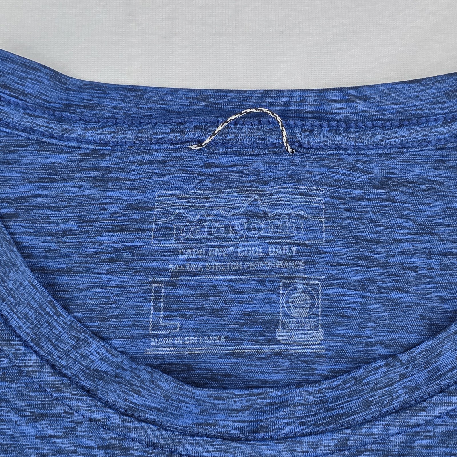 Patagonia Capilene Cool Daily Shirt Mens Large Blue UPF 50+ Stretch Performance