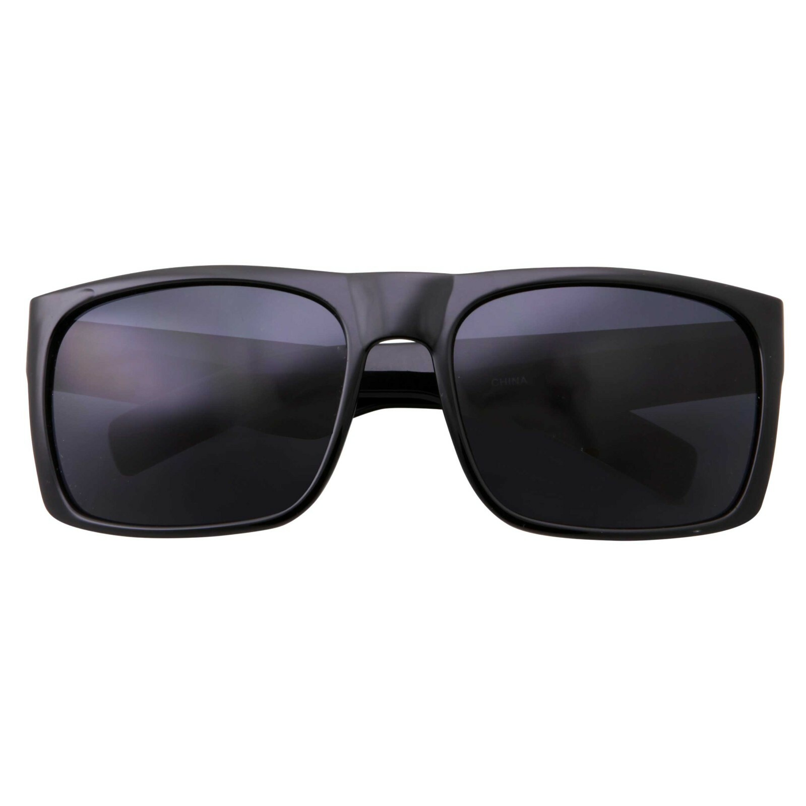 XL Wide Square black men sunglasses Dark Lenses Vintage Gangster Big Sunglasses