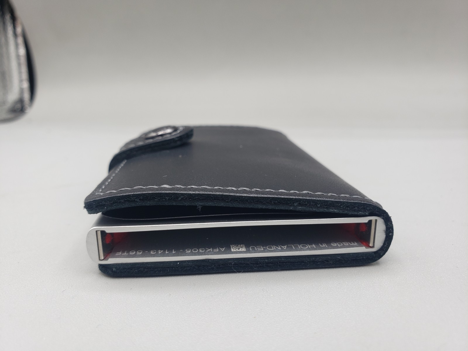 Secrid So Original Black Silver Slim Wallet Genuine Leather, RFID Safe
