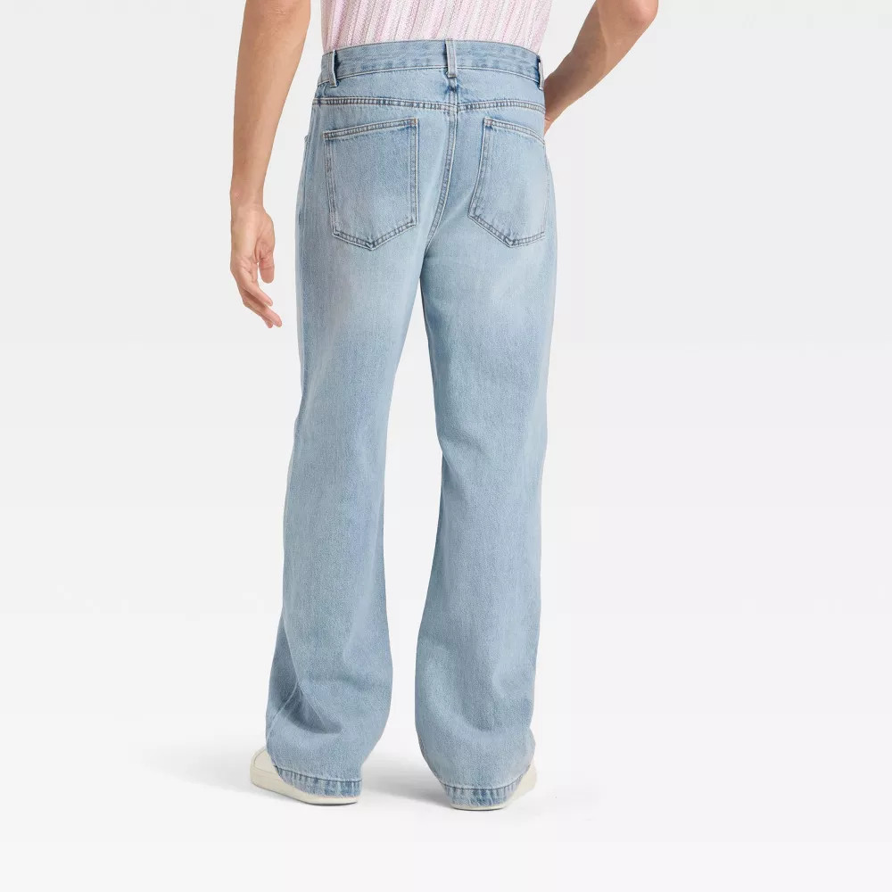 Men Baggy Fit Jeans – Original Use Light Indigo 30×30