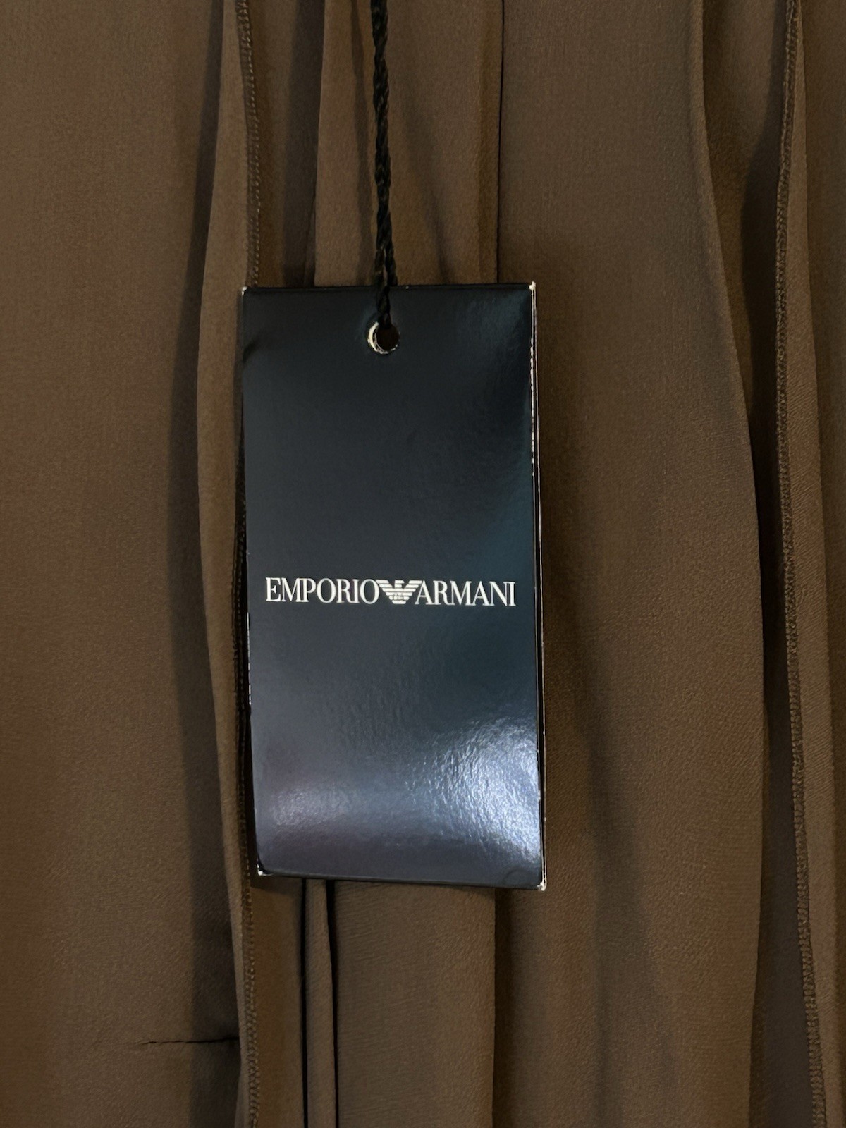 NWT Emporio Armani 100% Silk Dress EU 38 / US 2 Luxury Designer Made in Italy