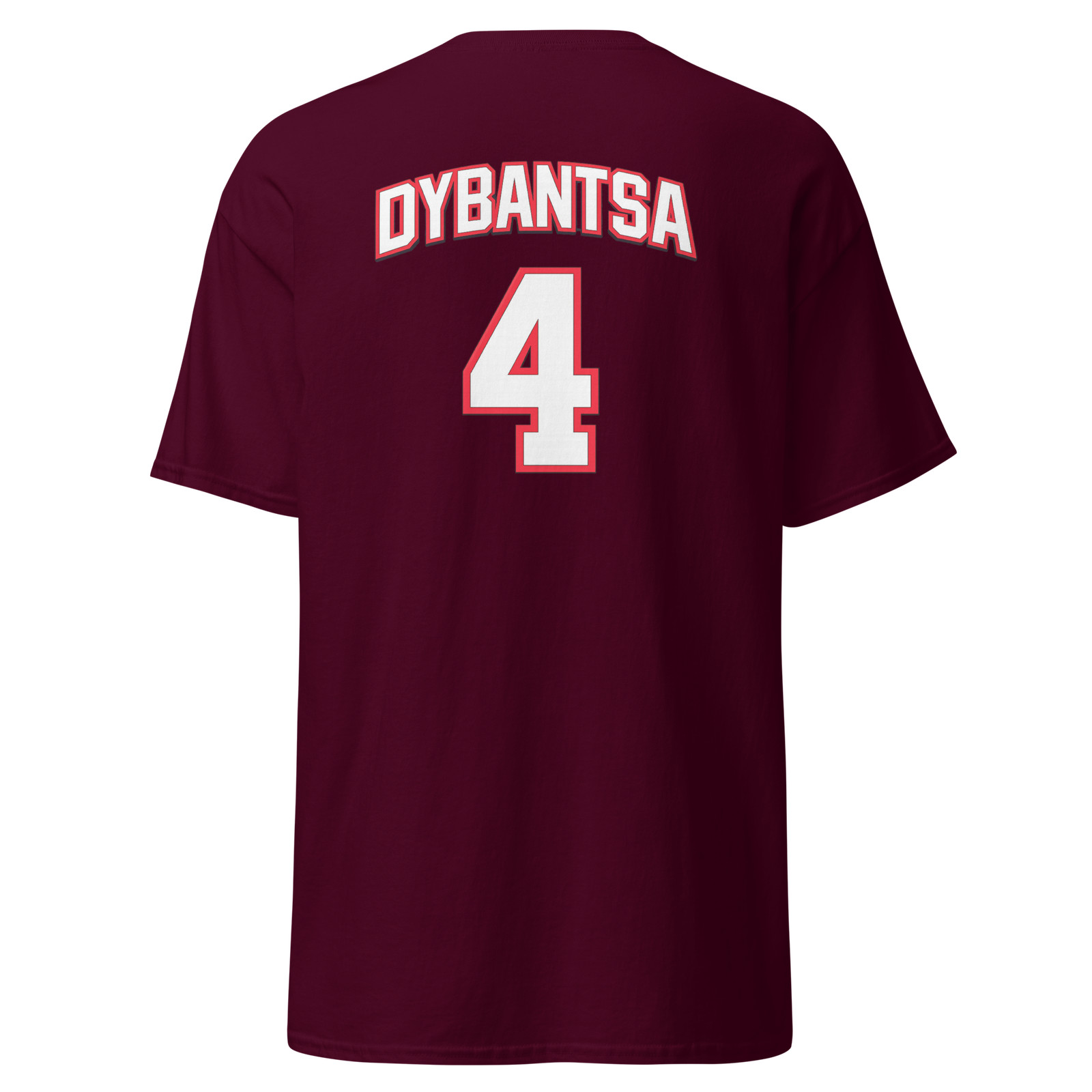 AJ Dybantsa no 4 jersey Men’s T-shirt back print – Washington Wizards NBA