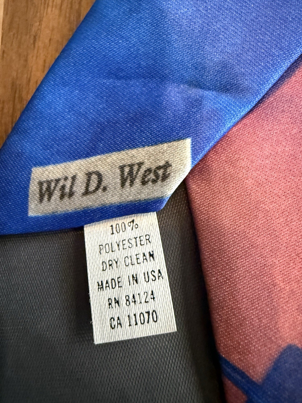 Vintage 1992 Ralph Marlin Electric Guitars Purple Blue Neck Tie Wil D. West USA