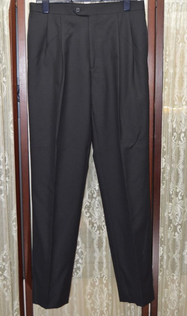 Jos A Bank 40 L 33/34 black 1 vent 100% wool gentlemans dinner tuxedo suit g7j4