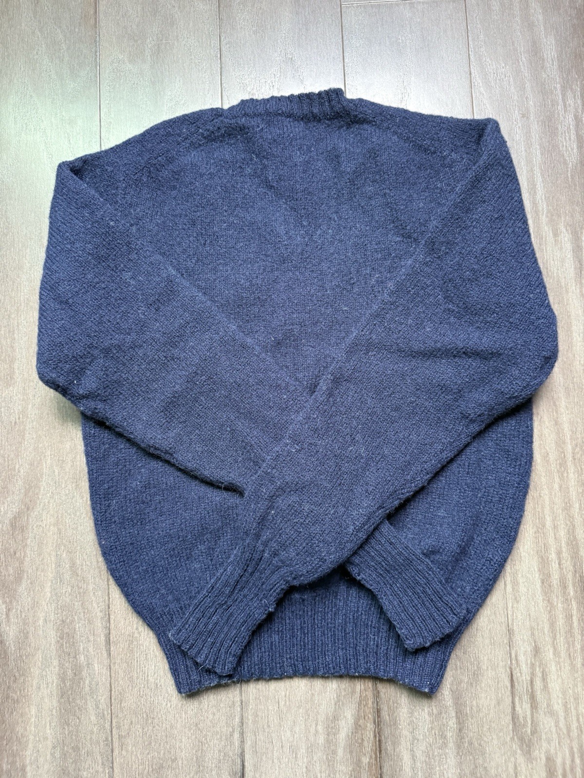 Women’s The Woolruch Woman 100% Wool Sweater Navy Blue Size Large
