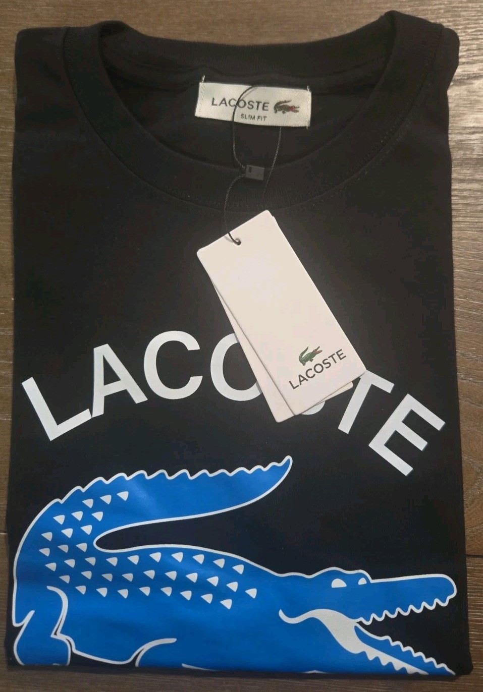 🐊Lacoste T-Shirt Men’s Graphic Croc~Printed Croc ~Crew Neck Cotton pick one 🐊