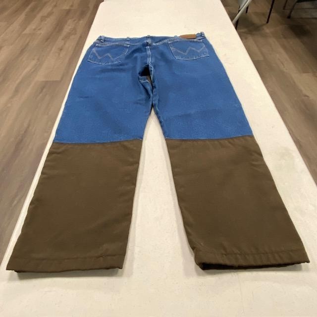 Wrangler Pro Gear 42×30 Double Front Work Jeans Suspender Buttons Utility