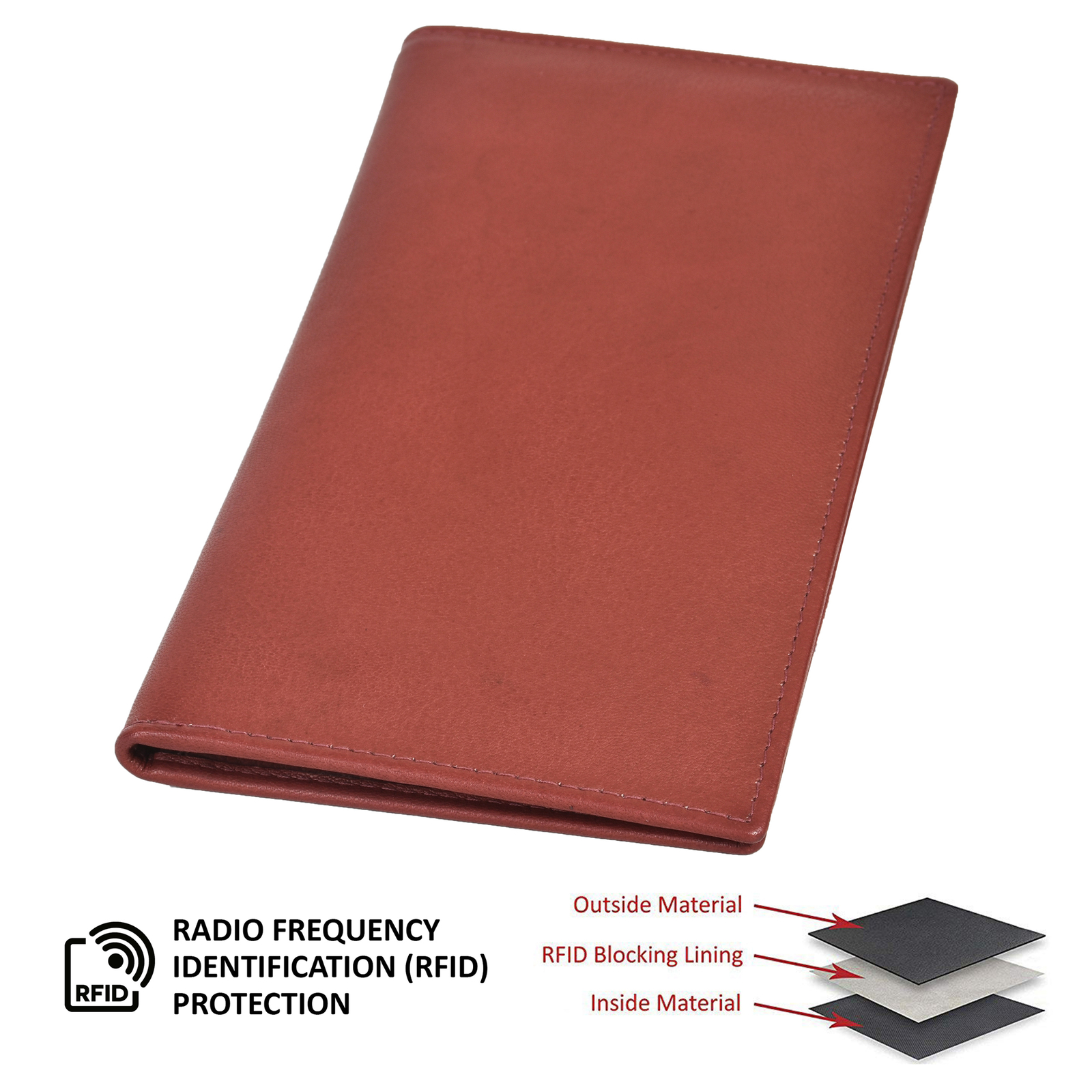 Leatherboss Genuine Leather Credit Card Holder Wallet 19 Card Slots + 1ID Window