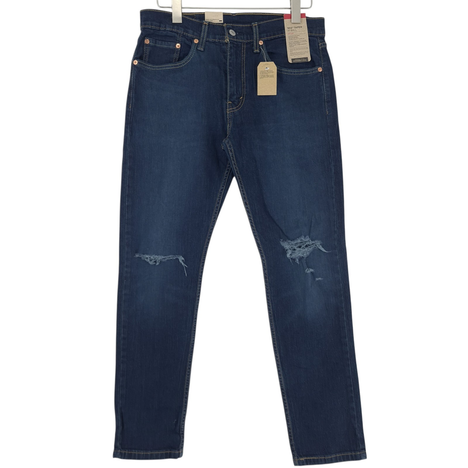 Levi’s Jeans 502 Hi-Ball Men Stretch Regular Tapered Cp2 Size W31 L30