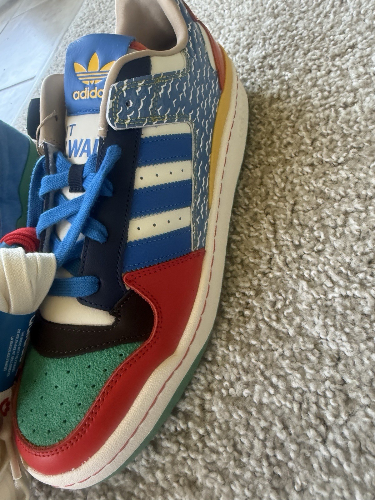 adidas Forum CL “What The Milwaukee” Multicolor Colorblock Low Top Sneakers