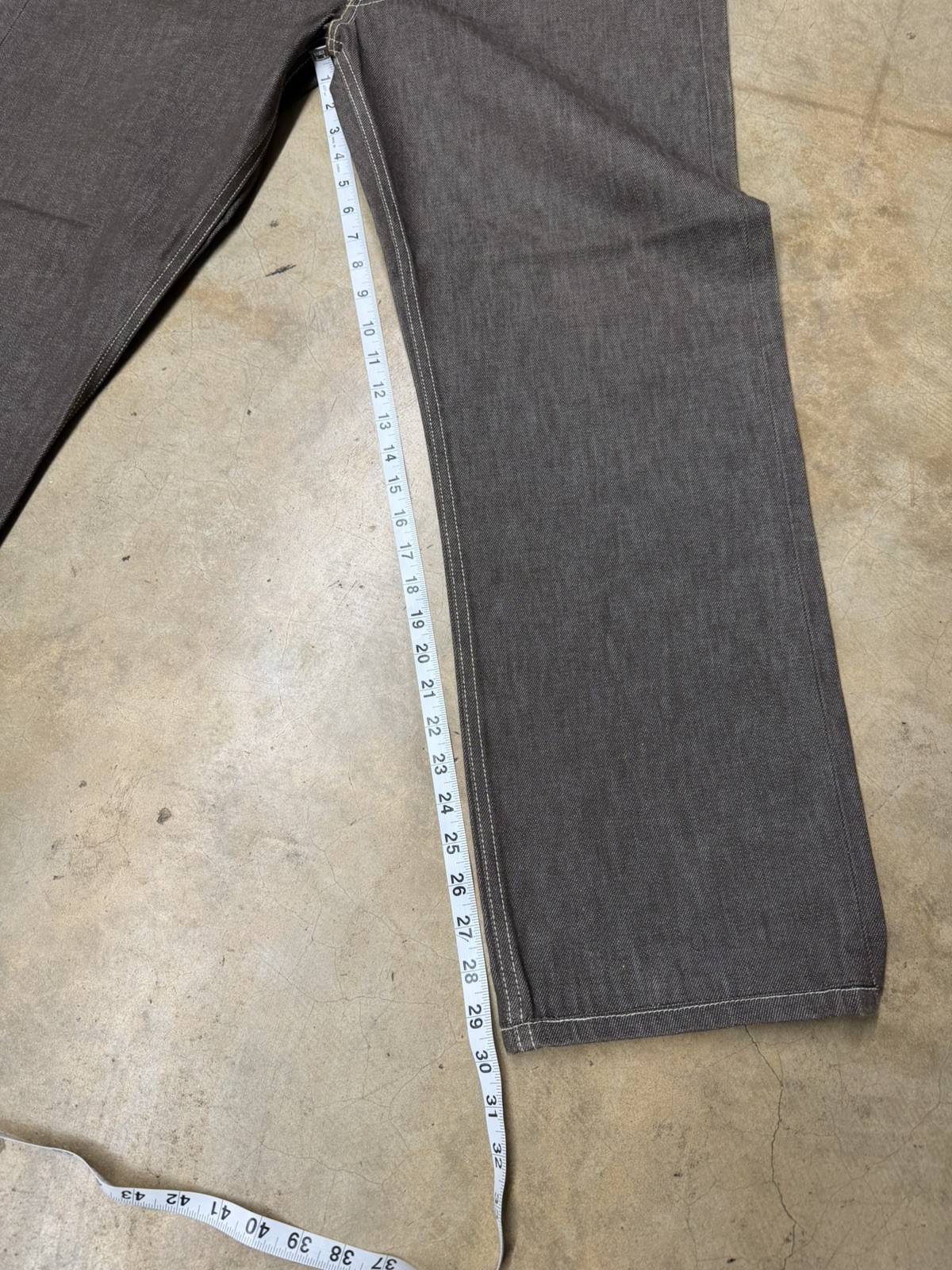 Levi’s 501xx Series 38×30 Men’s Straight Leg Button Fly Denim Jeans dark brown