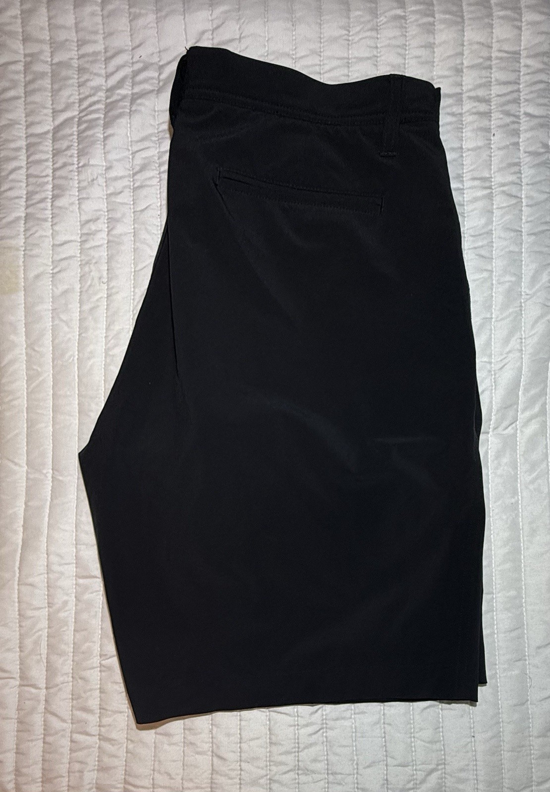 Footjoy Mens 36 Solid Black Performance Stretch Gripper 9” Golf Shorts
