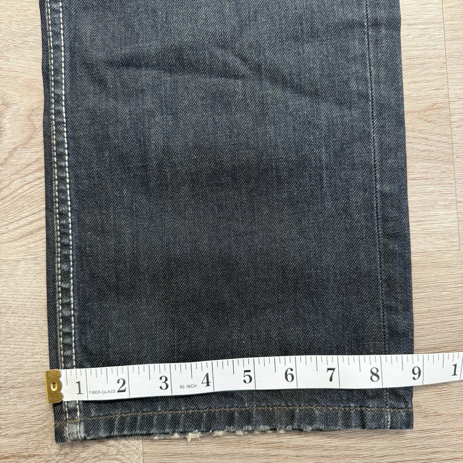 Diesel Larkee Regular Straight Jeans Mens 31×32 Blue Dark Wash 0088Z Distressed
