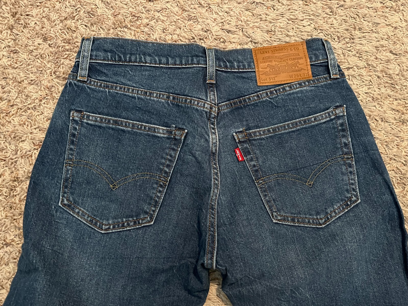 EUC Levi’s 512 Jeans – Slim Fit Tapered – Mens tag=29×32 (MEASURED 29×30)