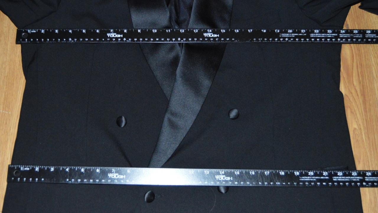USA Burberry 44 R shawl collar Double breasted no vent dinner tuxedo suit g7j5