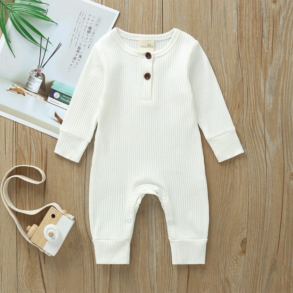 Newborn Baby Boy Girl Garment Cotton Knitted Fabric Elastic Pants Clothing Suit