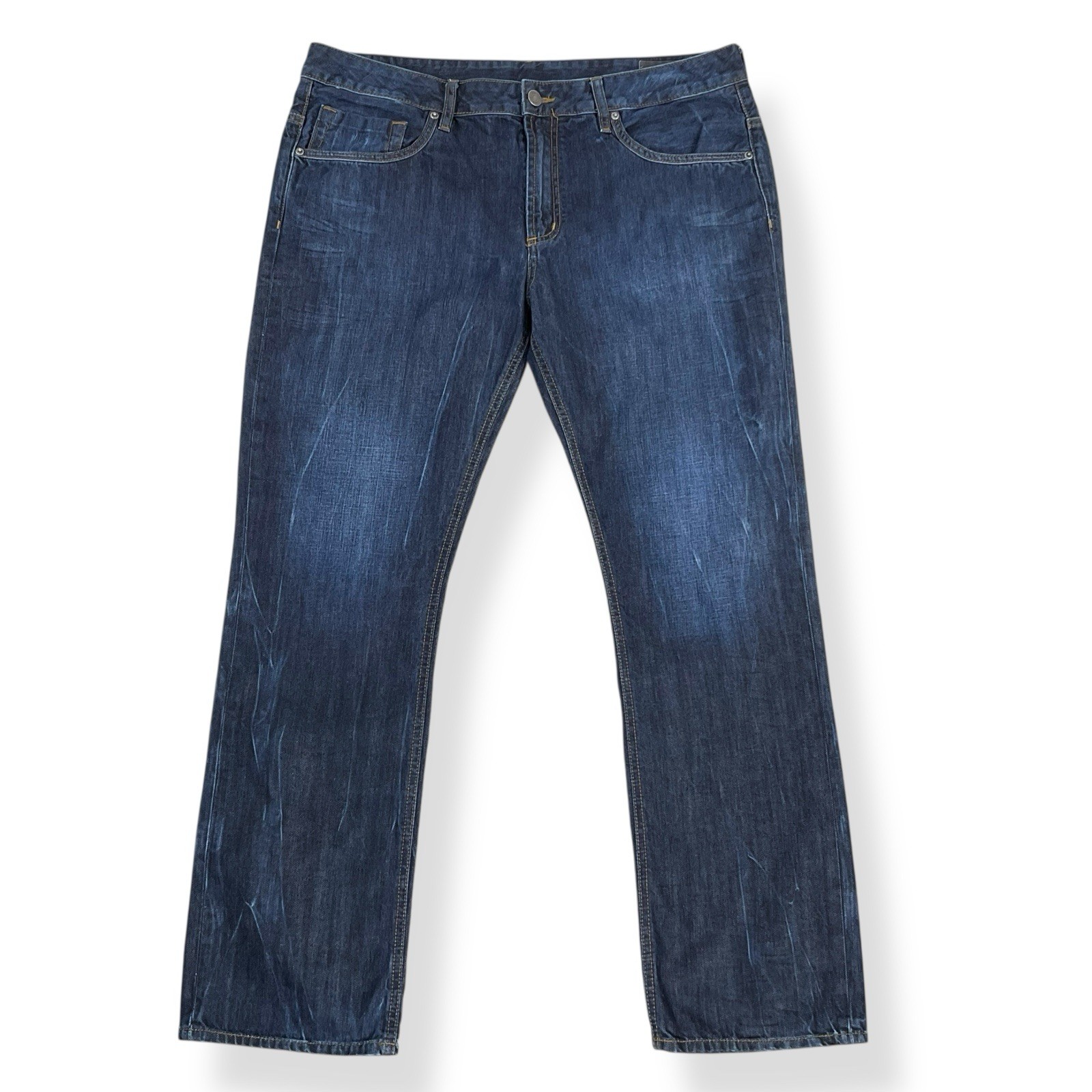 Buffalo by David Bitton Jeans Men 40×32 (ATUAL 39×31) Blue Ash Skinny Cotton